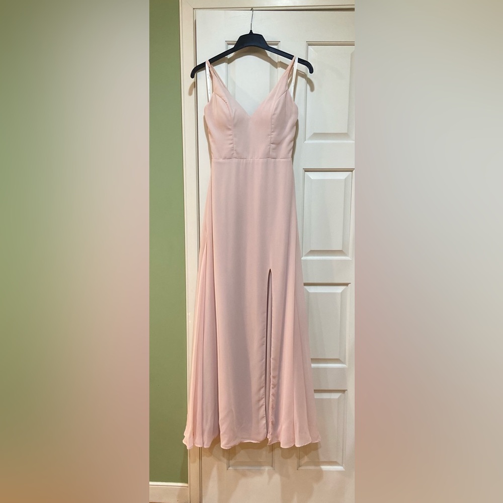 Chic Blush Maxi Dress